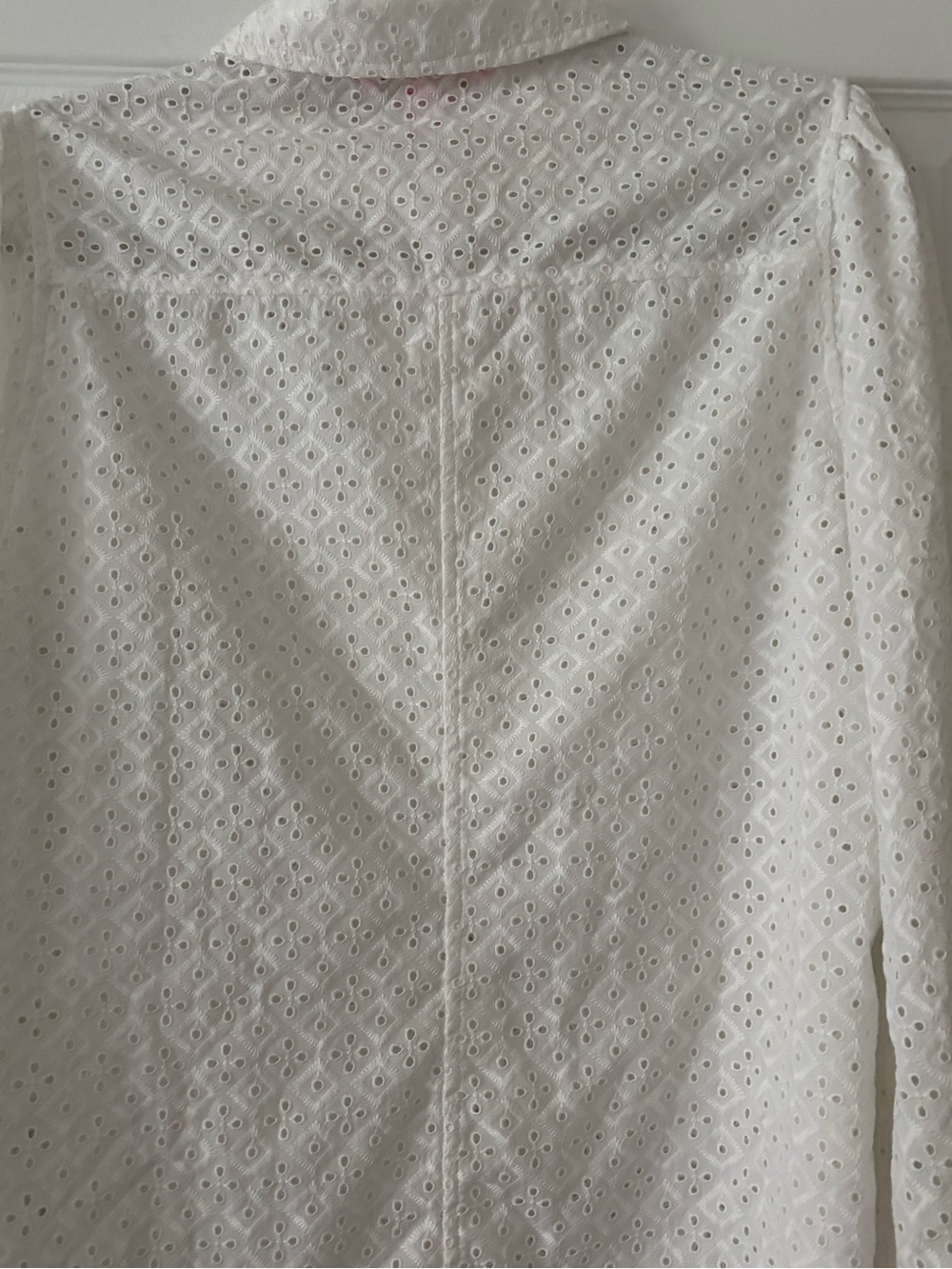 LIlly Pulitzer Sea Breeze Eyelet button down top - Picture 8 of 9